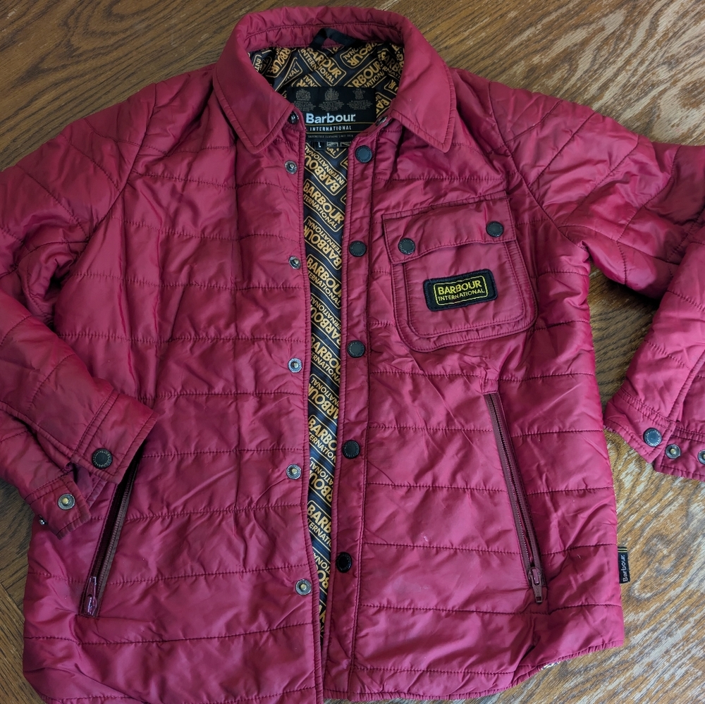 Barbour Red Quilted Jacket